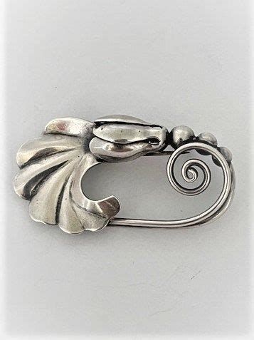 La Paglia Lp George Jensen Sterling Flower Pin Brooch Alphonse La