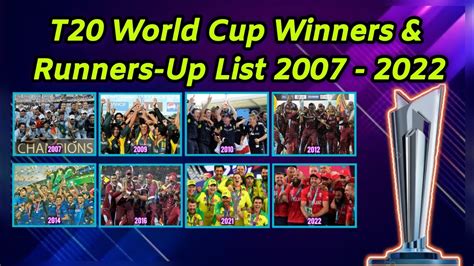 Lcc T20 World Cup Winners And Runners Up List Of All Seasons T20 World