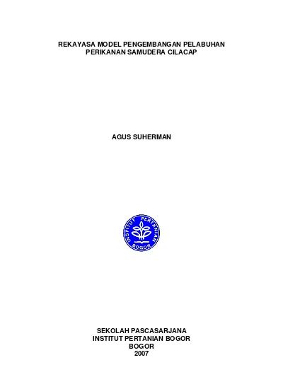 Rekayasa Model Pengembangan Pelabuhan Perikanan Samudera Cilacap