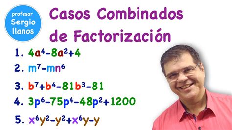 Factorizaci N Casos Combinados Youtube