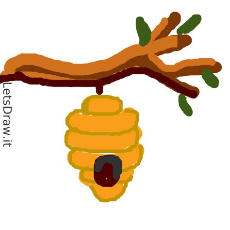 How To Draw Bee Hive Letsdrawit