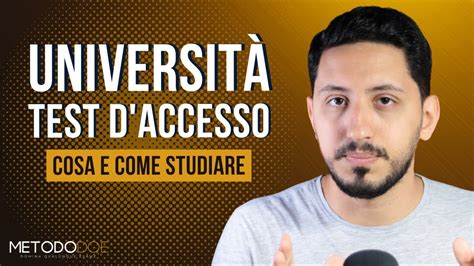 Cosa E Come Studiare Per Entrare All Universit Test D Ingresso Youtube