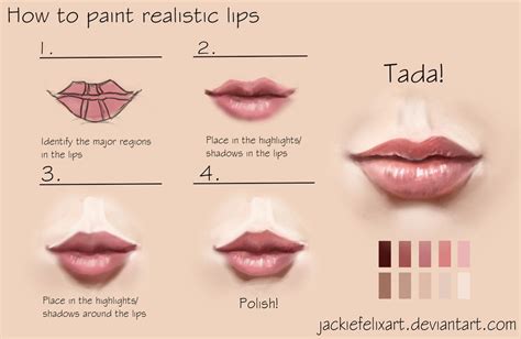 How To Paint Realistic Lips By Jackiefelixart Lips Painting Acrylic Portrait Painting