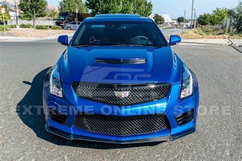 Eos 2016 2019 Cadillac Ats V Carbon Fiber Front Splitter Function Factory Performance