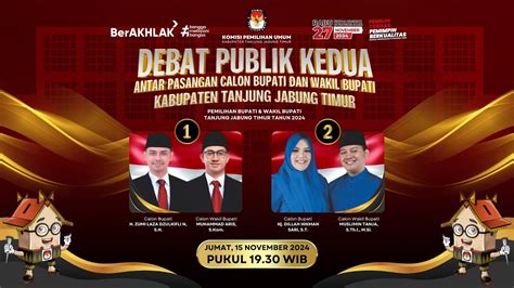 LIVE DEBAT PUBLIK KEDUA CALON BUPATI WAKIL BUPATI KABUPATEN TANJUNG