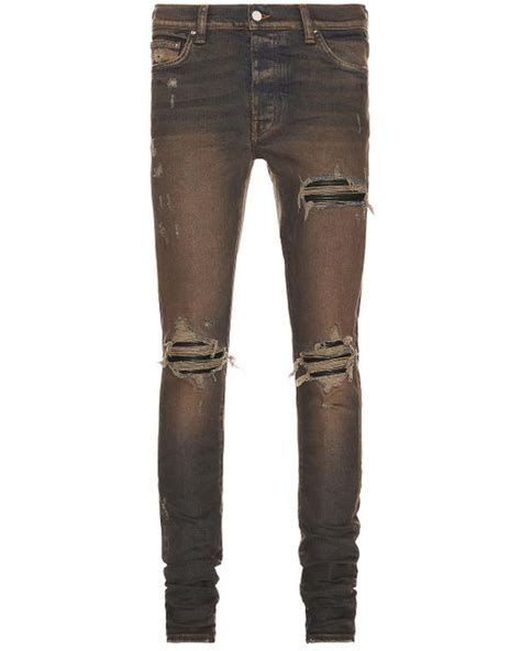 Amiri Mx1 Skinny Jean In Grey For Men Lyst Uk