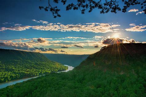 Tennessee River Gorge Sunset Photograph By Dale Wilson