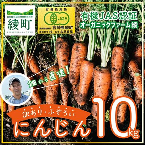 【楽天市場】【ふるさと納税】ジュースに最適！有機jasたっぷりにんじん10kg！ 訳ありふぞろい規格：宮崎県綾町