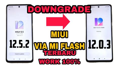 CARA LENGKAP DOWNGRADE MIUI 13 12 11 10 9 8 KE MIUI LAINNYA DI XIAOMI