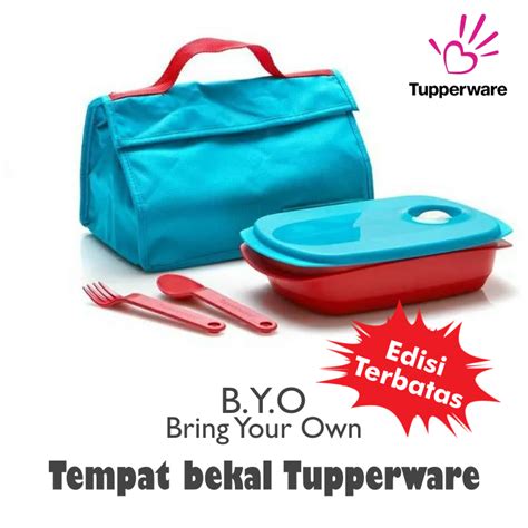 Jual Tupperware Byo Set Bring Your Own Lunch Box Tempat Bekal Shopee