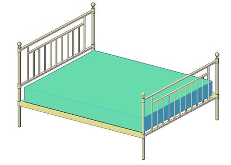 Free Download Ms Double Bed Design In 3d Max File Cadbull Double