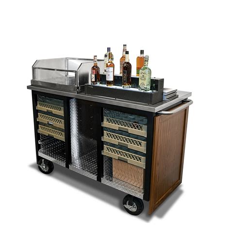 Mobile Bar And Beverage Cart Brown Jordan Outdoor Kitchens