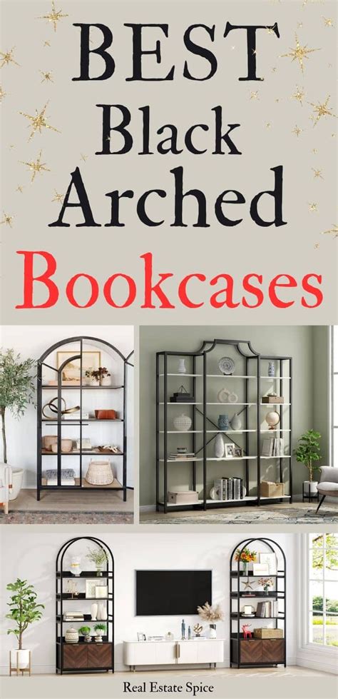 10 Best Black Arched Bookcases And Cabinets Black Bookcase Bookcase