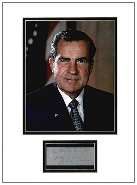 Richard Nixon Autograph Signed Display