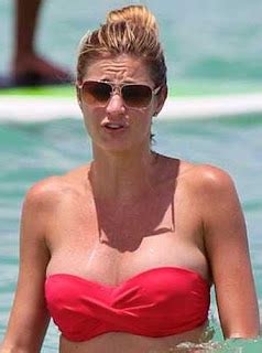 Retro Bikini Erin Andrews Heats Up Miami In A Red Bikini