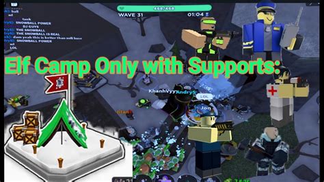 Elf Camps Vs Fallen Mode Tower Defense Simulator Chritmas Event