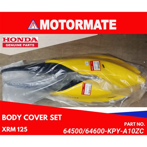 Body Cover XRM 125 Motard Honda Genuine 64500 64600 KPY A50ZC Shopee