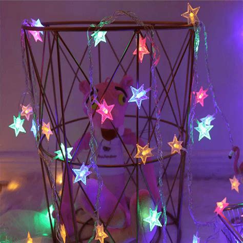 Star Led String Light Battery Powered 8 Modes Party Wedding Christmas Halloween Decorative Lamp