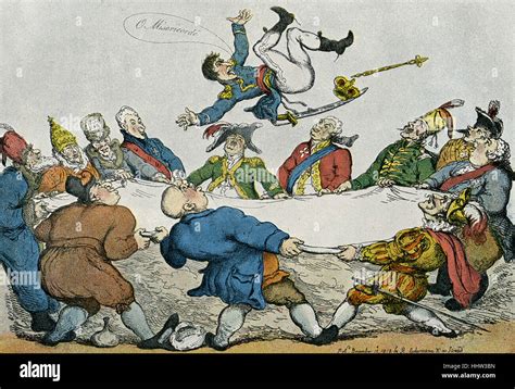 Napoleon Bonaparte 1813 Karikatur Von Thomas Rowlandson