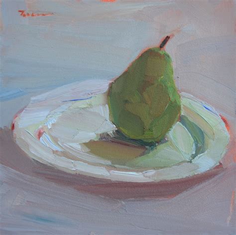 Still Life Artists International A Cool Pear 6 X6 Still Life