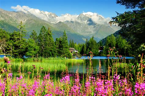 Le Charmant Village De Champex Suisse Puzzle En Magnifiques Vues