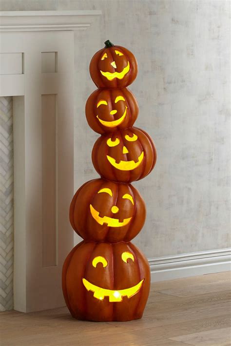 Love These Lighted Pumpkins For Indoor Outdoor Halloween Decorations