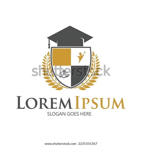 College Logo Design Template Vector Illustration Stock Vector (Royalty ...