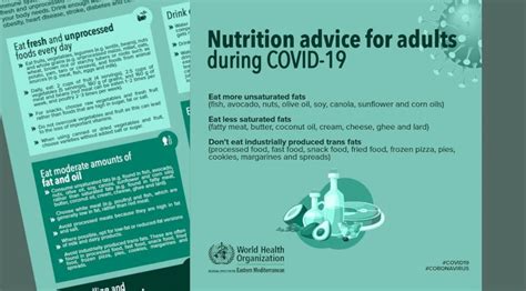 Who Revises Infographic On Nutrition Advice For Adults During Covid 19