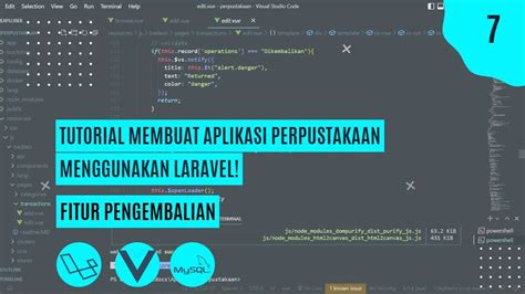 Fitur Pengembalian Tutorial Membuat Aplikasi Perpustakaan