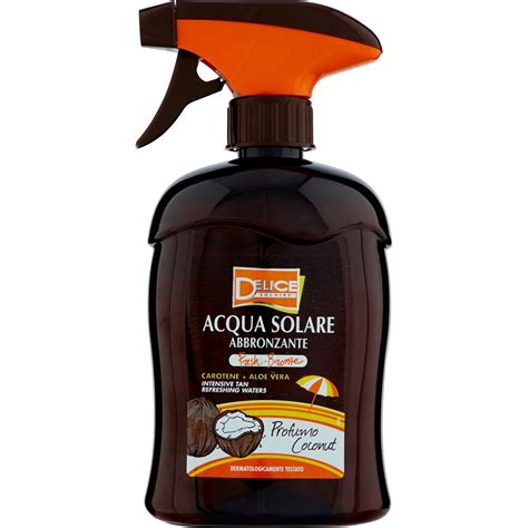 Solare Acqua Abbronzante Carotene E Aloe Coconut Delice Ml Coop Shop