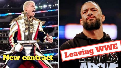 Roman Reigns Leaving WWE After Wm40 Clash Of Castle 2024 Date Cody