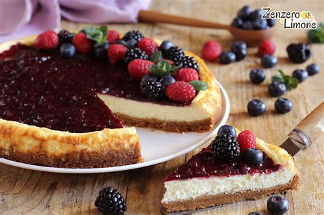 Cheesecake Ai Frutti Di Bosco Ricetta Con Cottura Zenzero E Limone