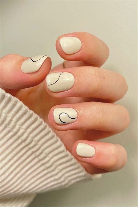 50 Korean Minimalist Nail Art Designs You Can Diy At Home Manicura De Uñas Manicura Para Uñas