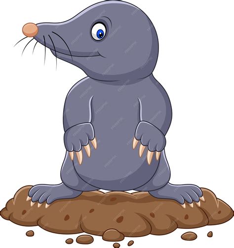 Premium Vector Cartoon Cute Mole