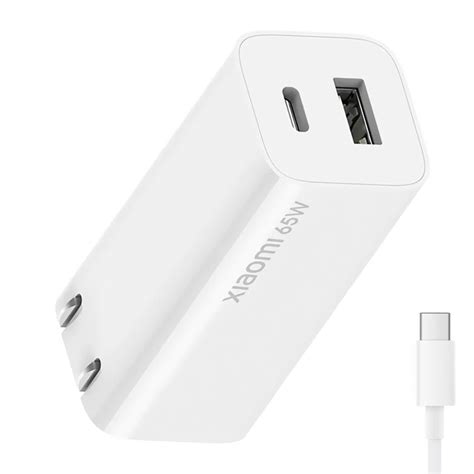 Carregador Tomada Xiaomi Mi Gan Charger Ad G Cabo Type C Type C