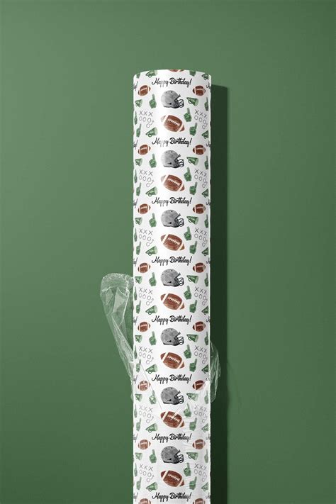 Football Wrapping Paper Football Birthday Gift Wrap Football - Etsy