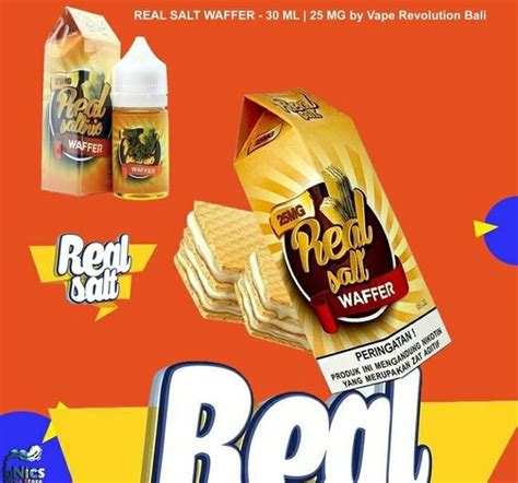 Jual Liquid Real Salt Nic Waffer Real Saltnic Waffer Ml Mg Di