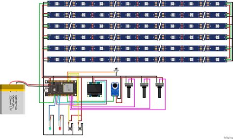 Esp32 Wireless Sound Reactive Rgb Led Panel Ws2812b With Battery 11 Steps With Pictures