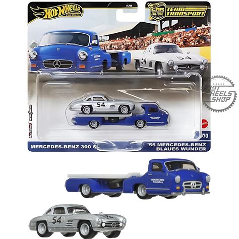Jual Hot Wheels Team Transport Mercedes Benz Sl X Mercedes Benz Blaues Wunder Shopee
