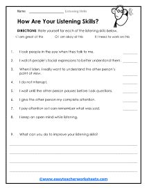 Language Arts Worksheets