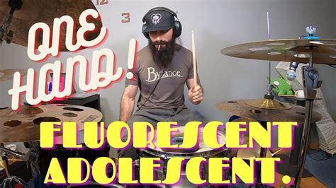 ONE HAND DRUMMING FLUORESCENT ADOLESCENT ARCTIC MONKEYS DRUM COVER