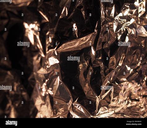 A Surface With Many Faces Silver Metallic Luster Crumpled Foil