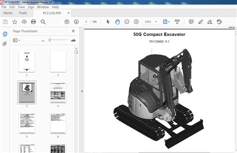 John Deere G Compact Excavator Parts Catalog Manual Pc Pdf