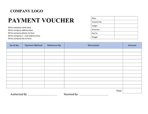 Payment Voucher Template | Forms - Docs - 2023