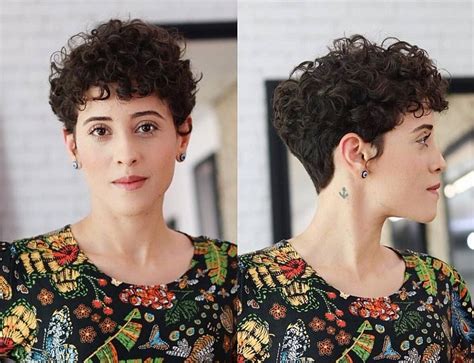 Curly Pixie Cut Before And After