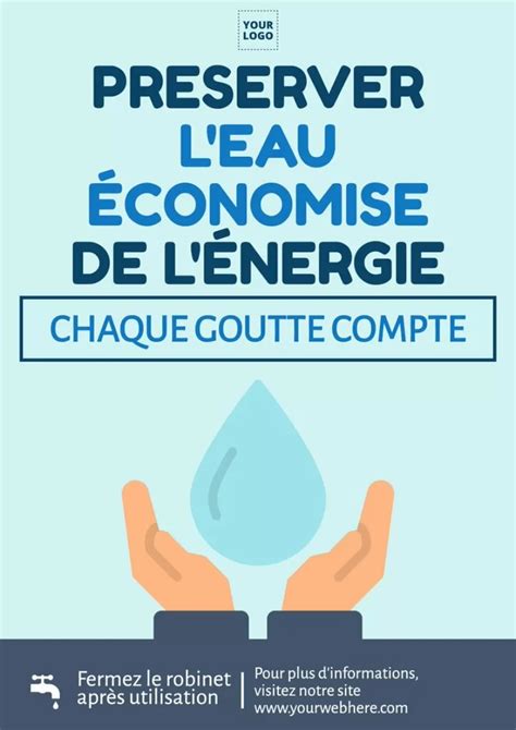 Personnaliser Une Affiche Sur La Conservation De L Eau