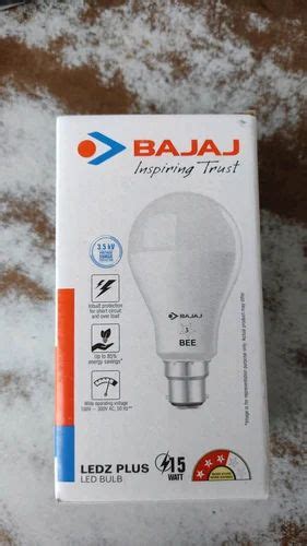 Round Bajaj 15 Watt Led Bulb 3 Star Cool White At Rs 200 Piece In