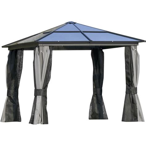 Outsunny X M Hardtop Gazebo Aluminium Garden Pav Outsunny X M