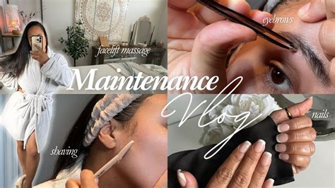 Maintenance Vlog Facelift Massage Eyebrows Hair Nails Time