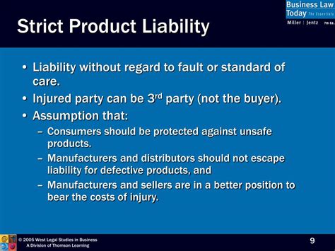 Ppt Chapter 13 Warranties Product Liability And Consumer Law